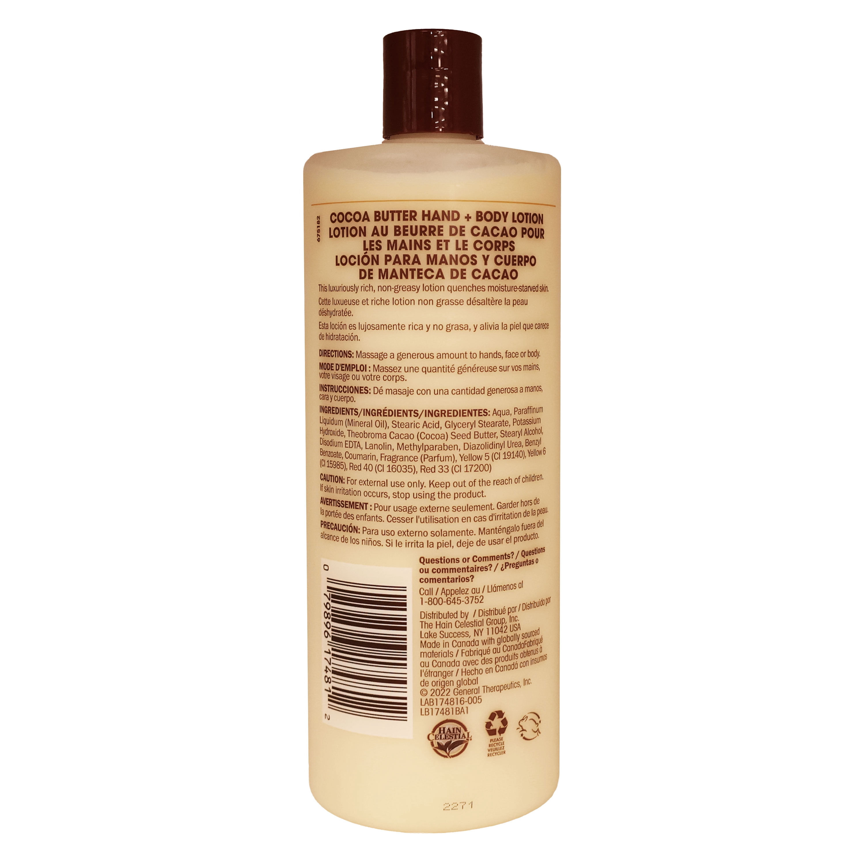 Queen Helene Cocoa Butter Hand and Body Lotion 32 Oz., Pack of 3