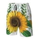 thumbnail image 4 of Fotbe Sunflowers (2) Trajes de Baño Estampados para Hombre, Shorts de Verano de Secado Rápido, Ropa de Playa, Bañadores-Small, 4 of 6