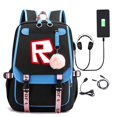 thumbnail image 1 of Cinta de carga USB periférica de juego Roblox para hombres y mujeres, bolso de hombro para estudiantes de escuela secundaria, gran capacidad, nuevo, 1 of 4