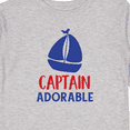 thumbnail image 4 of Inktastic Captain Adorable, Sail Boat, Sailing - Red Blue Boys Long Sleeve Toddler T-Shirt, 4 of 5