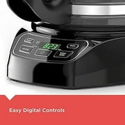 BLACK+DECKER 12-Cup Programmable Coffeemaker with QuickTouch Controls, Glass Carafe, Auto Shut-Off, Black, CM1110B-1