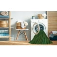 thumbnail image 2 of Ahgly Company Machine Washable Indoor Square Transitional Dark Lime Green Area Rugs, 8' Square, 2 of 7