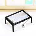 thumbnail image 3 of Rdeghly Large A4 Page Hands Free 3x Magnifying Glass W/ Light LED Magnifier Reading Gdel,Magnifier Glass Crafts Sewing,Magnifier Glass Reading, 3 of 8