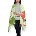 thumbnail image 2 of Xecao Frog Amanita Mushroom Pattern Womens Winter Scarf Fall Scarf Oversized Large Scarf for Women Warm Shawl Wrap, 2 of 8