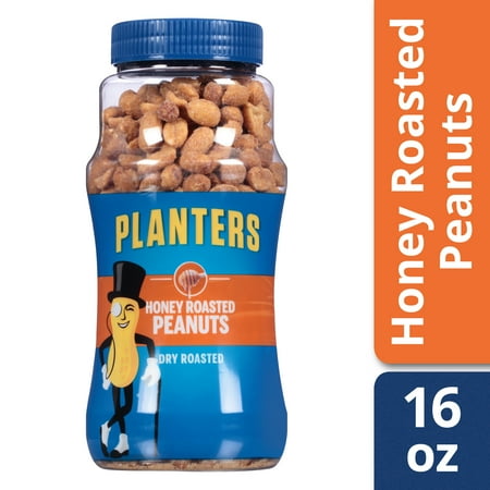 Planters Honey Roasted Peanuts, 16 oz Jar