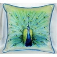 thumbnail image 1 of Betsy Drake ZP758 Peacock Throw Pillow- 22 x 22 in., 1 of 1