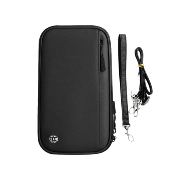 Billetera de Viaje, Portatarjetas, Pasaporte, Bandolera, Organizador para el Hombro, Protectora para Documentos y Billetes de Viaje en el Extranjero