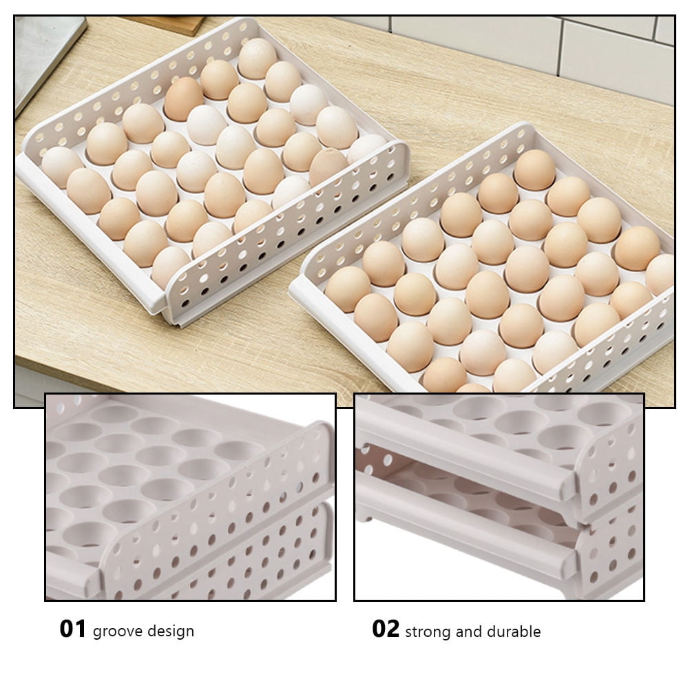 Mobutofu Eggs Storage Case Egg Organizer Plastic 1Pack