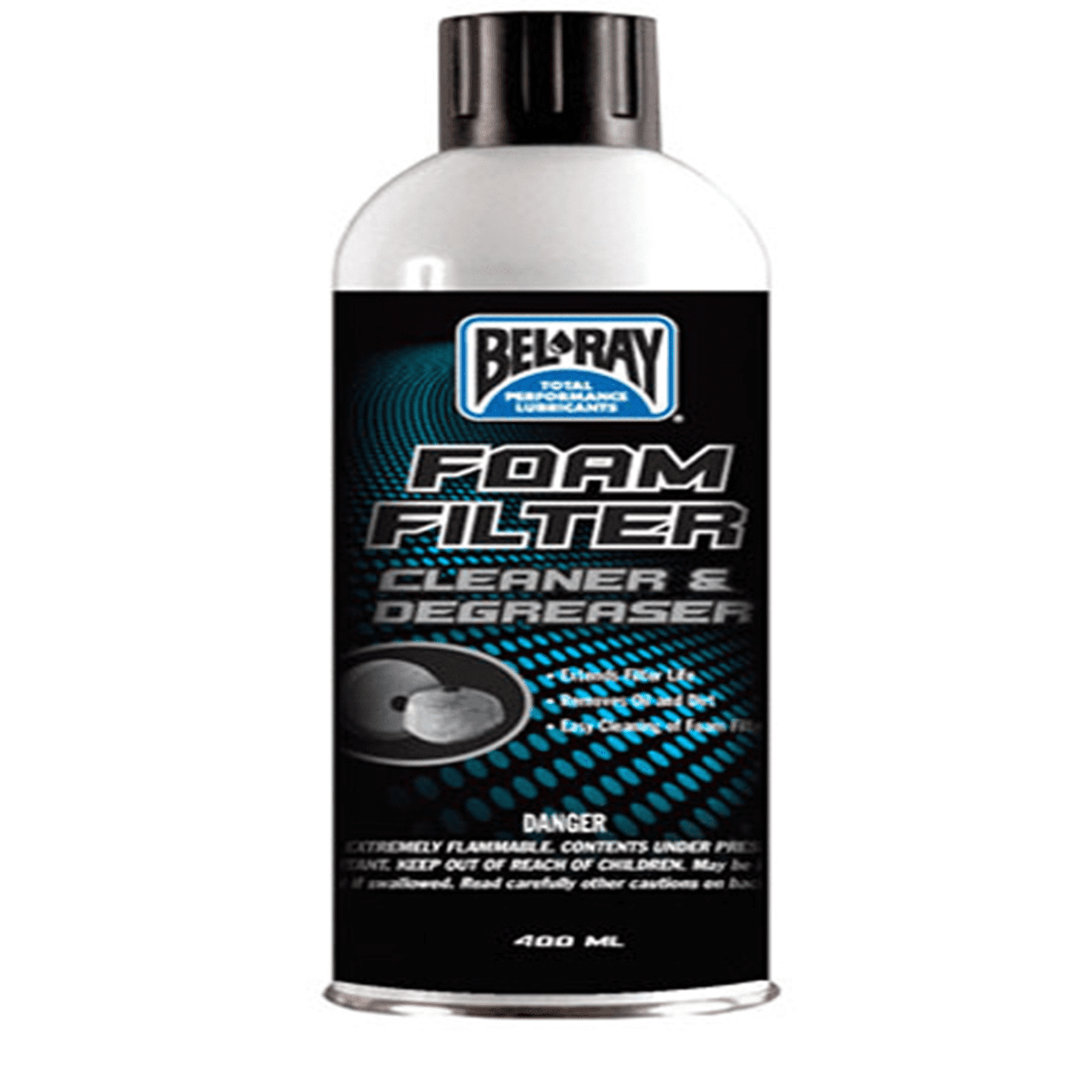 BELRAY FOAM FILTER CLEANER & DEGREASER AEROSOL (400 ML)
