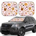 thumbnail image 1 of Easygdp Cute Dog for 2 PCS Foldable Car Sun Shade Front Windshield Sun Protection Cover for Car, SUV, Truck-Small, 1 of 6