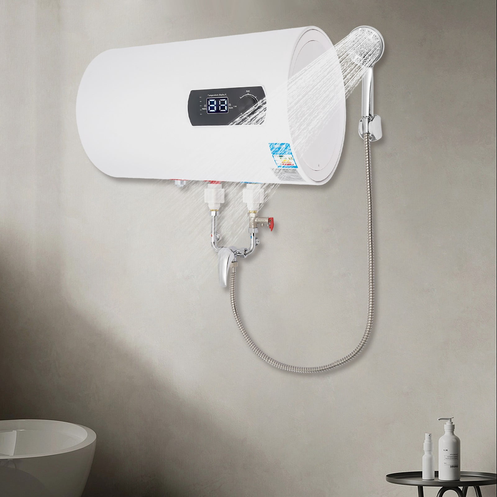 1500W Electric Hot Water Heater Home Water Heater Electric Tank Hot Water Heater