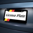 thumbnail image 4 of German Flag License Plate Frame Germany License Plate Frames Personalise Aluminum Funny Design Compatible with Standard License Plate Holder for USA and Canada 6 X 12 Inch with Screws, 4 of 7