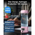 thumbnail image 4 of Botella de agua con hidrógeno Asgool 340 ml, recargable, con temporizador LED, 4 of 7