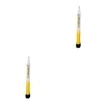 thumbnail image 2 of Inteprter Kids Adsorbable Blackboard Marking Drawing Pen Markers Pencil Chalkboard Erasable Handwriting Anti-smudge Smooth Writing Amarillo 2piezas, 2 of 6