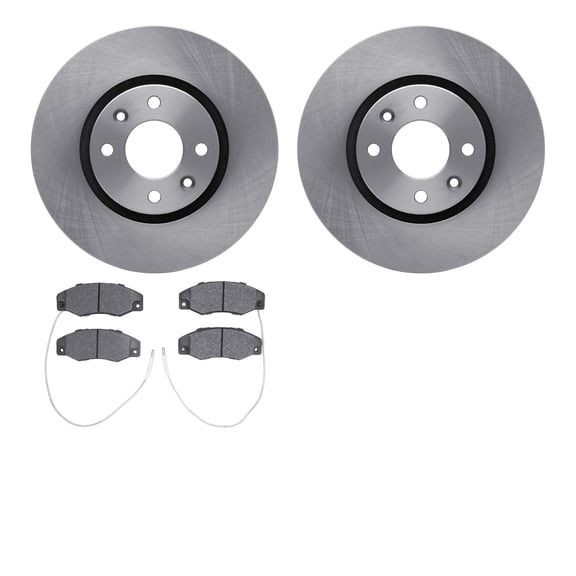 Dynamic Friction Company Front Brake Rotors with 5000 Advanced Brake Pads 6502-41001