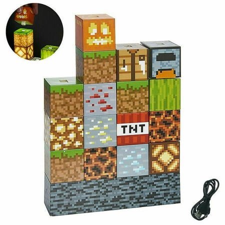 Tooad Minecraft Building Block Lampe De Bureau Bricolage Couture Lampe De Table Jouets Usb Veilleuse Cadeaux Walmart Canada Tooad Minecraft Building Block Lampe De Bureau Bricolage Couture Lampe De Table Jouets Usb Veilleuse Cadeaux Walmart Canada