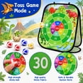 thumbnail image 2 of BIGODY 3-in-1 Dinosaur Bean Bag Toss Game Set, Outdoor Games for Family Games & Toddler Outdoor Toys, Portable Foldable Outdoor Playset for Kids Ages 1-3 4-8, 2 of 7