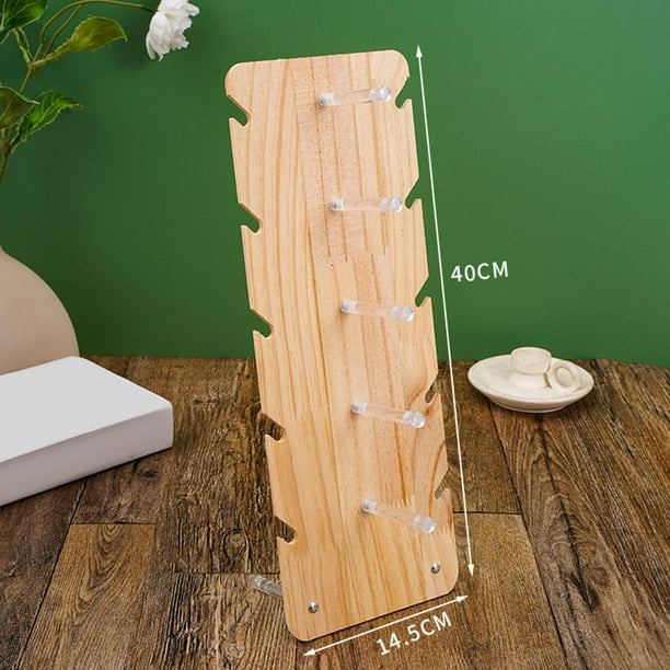 Organizador De Gafas De Madera Con 6 Compartimentos - Soporte Para Gafas De Sol Y De Vista, Diseño Unisex