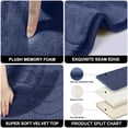 thumbnail image 3 of Memory Foam Bath Mat, Super Soft Absorbent Bathroom Rugs Non Slip Bath Rug Runner for Shower Bathroom Floors, 24" x 36", Navy, 3 of 8