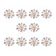 thumbnail image 4 of Botón de perlas de diamantes de imitación 10 Unidades Botón de Flor de de Imitación, Botón de flor de material cristal de de Imitación de de Aleación, 4 of 9