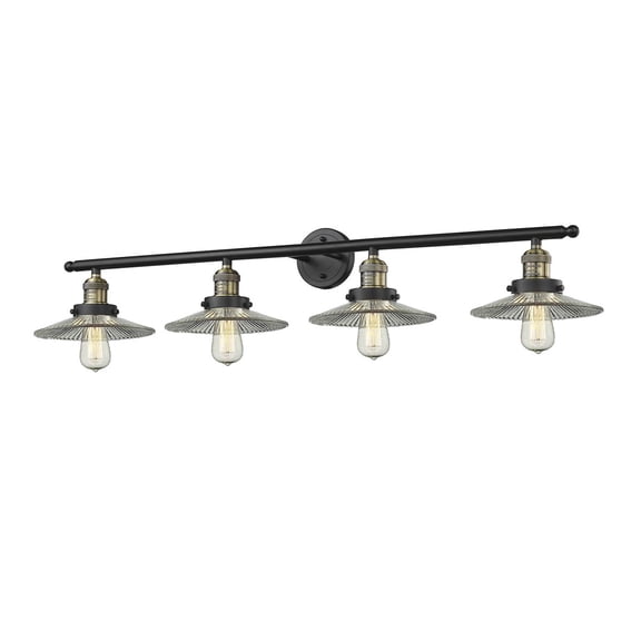 Innovations 4-LT LED Halophane 45" Bathroom Fixture - Black Antique Brass - 215-BAB-G2-LED