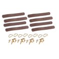 thumbnail image 2 of 4 Uds. de correas para coser de imitación con bisagras, correa de repuesto para de hombro de material cuero, correas de material cuero de repuesto para Café oscuro Salvador Correa de bolso, 2 of 10