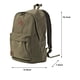 thumbnail image 2 of Mochila universitaria de lona duradera Seemeroad, color verde militar, 2 of 7