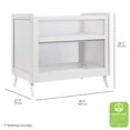 thumbnail image 3 of BreathableBaby 2-in-1 Breathable Mesh Mini Crib with Mattress, White, Greenguard Gold Certified, 3 of 6