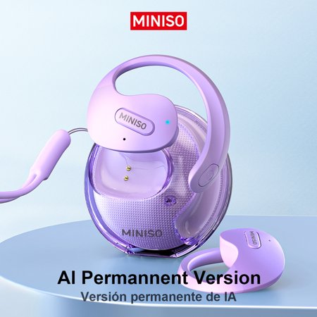 【並行輸入品】 MINISO X15PRO AI翻訳イヤホン リアルタイム、3-in-1 AI言語翻訳機、134言語用翻訳イヤホン アプリ付き、オープンイヤー翻訳ヘッドフォン 学習、