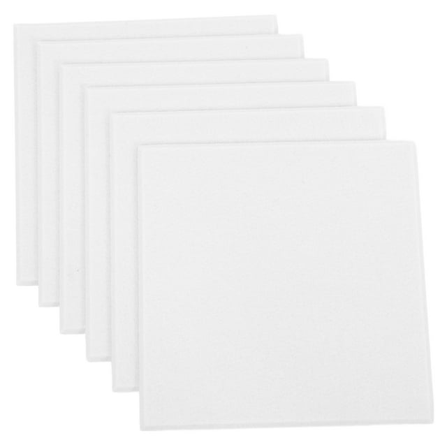 OULII 6Pcs White Felt Pin Boards for Message Display and Decorative Wall Hanging
