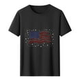 thumbnail image 4 of Busydd Independence Day T Shirts for Man Round Neck Short Sleeve Summer Tops 4th of July American Flag Print Patriotic Tees Casual Comfy Cotton T Shirts, 4 of 5