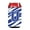 Blue And White, variant on Carolines Treasures Letter U Initial Monogram - Tiger Stripe Blue And White Can Or Bottle Hugger