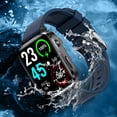 thumbnail image 4 of Reloj glucómetro compatible con Bluetooth 5.0 Monitoreo de glucosa en sangre para hombres y mujeres JShteea El nuevo, 4 of 6