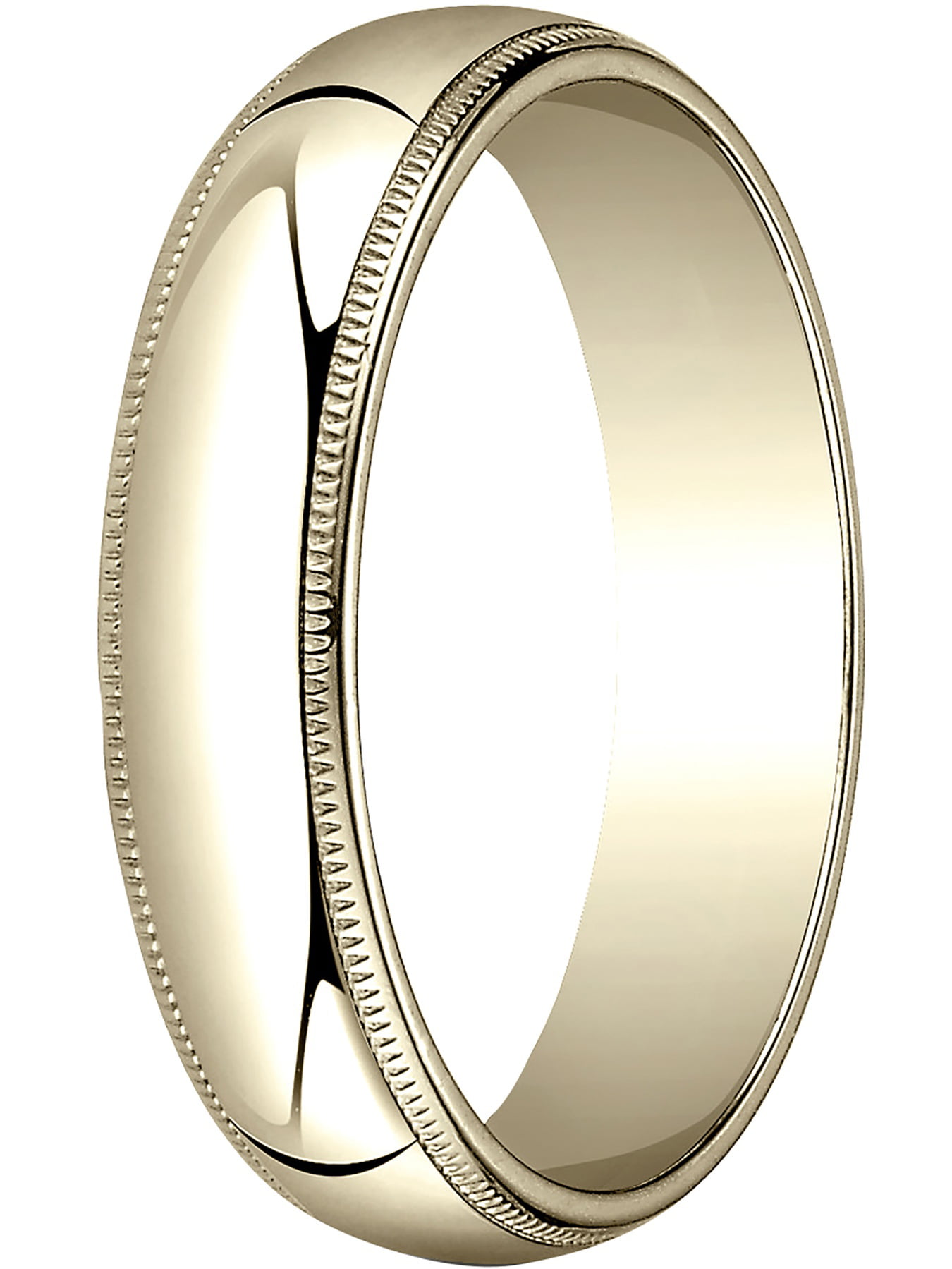 Benchmark 18K Yellow Gold 3mm Slightly Domed Traditional Oval Wedding Band Ring Sizes 4-15 