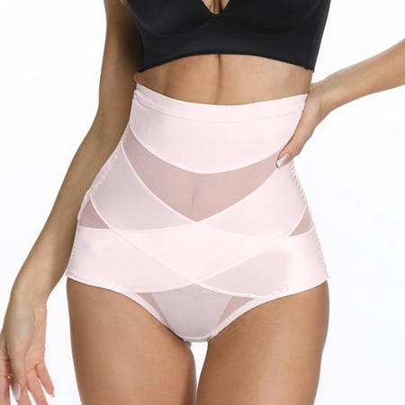 

MRULIC shapewear for women tummy control Women s Body Shaping Underwear High Waist Regain Slimming Hip Pants Pink + 3XL