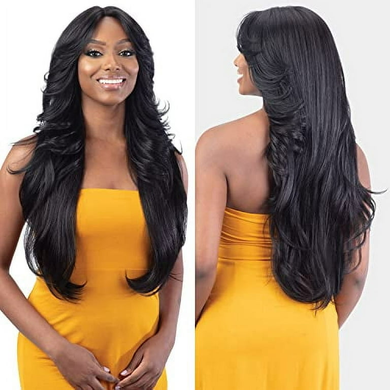 FreeTress Equal Curtain Bangs HD Lace Front Wig Bombshell  display picture 1