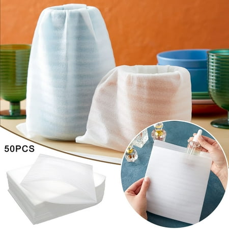 

round Silicone Mats for Baking 50Pcs 30x40cm Cushion Pouches Safely Wrap Cup Dishes Glassware Porcelain Furniture Packing Supplies for Moving Storage