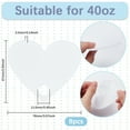 thumbnail image 2 of 8Pcs Acrylic Heat Transfer Big Pendants Blank Tags Heart 67x78x3.5mm Hole: 11.5mm, 2 of 5