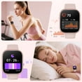 thumbnail image 5 of Smart Watch Fits for Android and IPhone, 1.85 inch Fitness Tracker, Men Women's Smartwatch with Answer/Make Calls/120+ Sports Modes/Message Reminder, IP68 Waterproof, for Gift Rose, 5 of 6