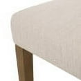thumbnail image 4 of GDF Studio Pocatello Contemporary Fabric Upholstered Dining Chairs, Set of 2, Beige and Weathered Brown, 4 of 8