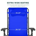 thumbnail image 3 of Best Choice Products Oversized Zero Gravity Chair, Folding Outdoor Patio Recliner w/ Cup Holder - Cobalt Blue, 3 of 7