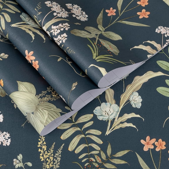 UMIGGEE Floral Wallpaper Multicolor Peel and Stick Wallpaper Self Adhesive Wall Paper 17.3-in x 118-in Contact Paper for Home Mural Wall Decor Wall Covering Old Furniture Renovation