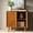 Acorn, variant on 2 Doors Modern Sideboard Buffet Cabinet with Storage Adjustable Shelves Cable Management Living Room Walnut