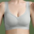thumbnail image 2 of Gyexs Women's One Fab Fit Underwire Demi T-Shirt Convertible Bra Seamless Comfort Support Push Up Bras for Women, Grey, Size XXXL, 2 of 4