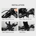 thumbnail image 4 of Graflsoa 360° Rotatable Handlebar Phone Mount with Quick-Release Button, Secure Grip, Red (Type 1), 4 of 6