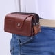 thumbnail image 3 of 3 Uds. Bolso Cintura Impermeable Cuero PU para Hombre Billetera (café), 3 of 8