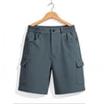 thumbnail image 6 of VBVC Women's Straight Leg Cargo Shorts , Summer Hiking Pants For Women , Ladies' Pull On Outdoor Bottoms with Pockets,Navy,S-3XL, 6 of 10