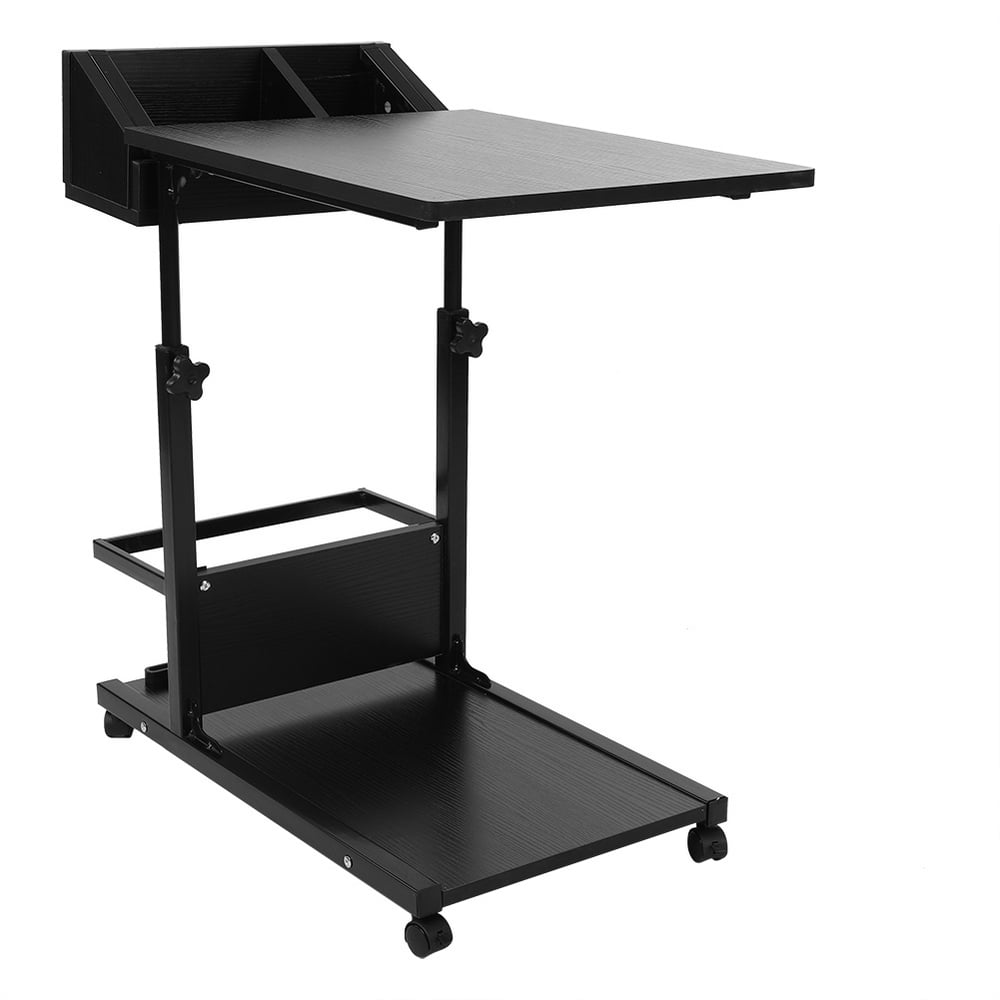 Tebru Laptop Desk with Wheels Portable Multifunctional 