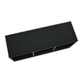 thumbnail image 6 of Household Essentials Jamestown TV Stand Coffee Table with Square Cube Storage Compartments Black Oak Wood Grain and Black Metal, 6 of 7