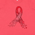 thumbnail image 4 of Inktastic Heart Health Awareness Red Ribbon Made of Hearts Women's Plus Size T-Shirt, 4 of 5